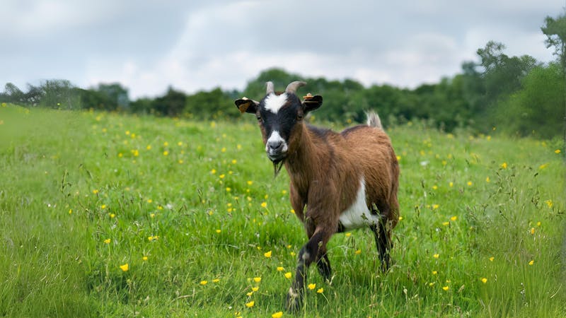 Goat in a field. Image Credit: © Paulgrecaud | Dreamstime.com.