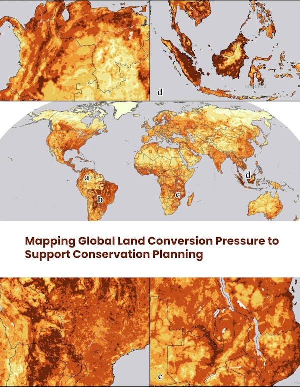 Mapping global land conversion pressure to support conservation planning