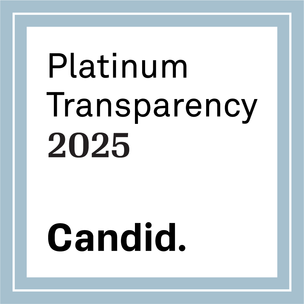 One Earth has been awarded the Platinum Seal of Transparency by Candid, the highest level of recognition.